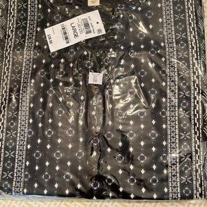Women's cotton henley long sleeve top